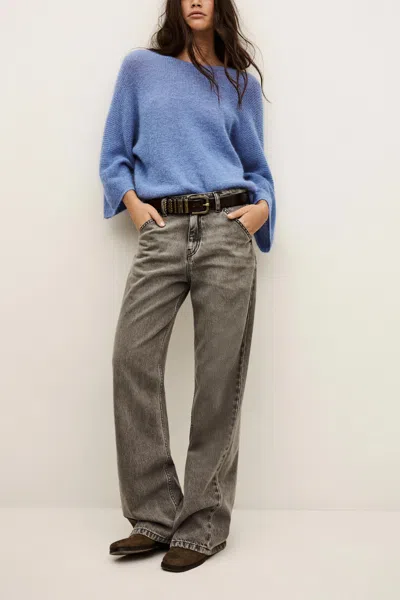 Ba&sh Round Collar Jumper Isaac For Women In Blue