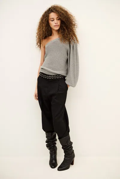 Ba&sh Round Collar Sweater Galvin For Women In Gray