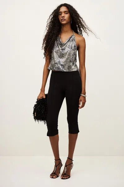 Ba&sh Round Collar Top Simona For Women In Black