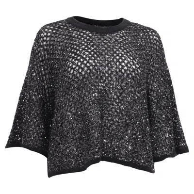Ba&sh Ba & Sh Round-neck Jumper In Black Polyamide