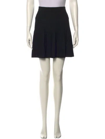 Pre-owned Ba&sh Ruffle Embellishment Mini Skirt W/ Tags In Black