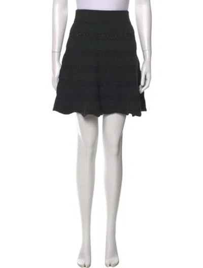 Pre-owned Ba&sh Ruffle Embellishment Mini Skirt W/ Tags In Blue