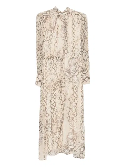 Ba&sh Sahara Midi Dress In Brown