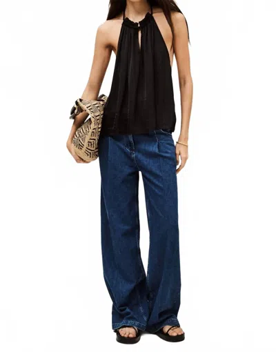 BA&SH SAVANAH TOP IN BLACK