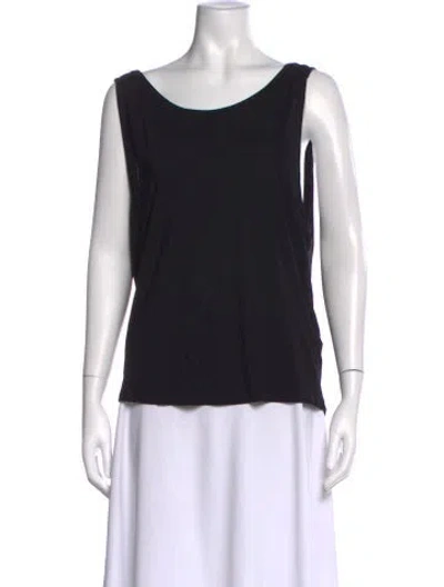 Pre-owned Ba&sh Scoop Neck Sleeveless Top In Black