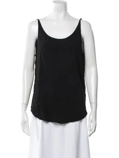 Pre-owned Ba&sh Scoop Neck Sleeveless Top In Black