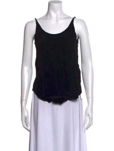 Pre-owned Ba&sh Scoop Neck Sleeveless Top In Black