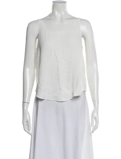 Pre-owned Ba&sh Scoop Neck Sleeveless Top In Neutral