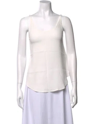 Pre-owned Ba&sh Scoop Neck Sleeveless Top In Neutral