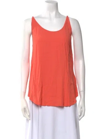Pre-owned Ba&sh Scoop Neck Sleeveless Top In Orange