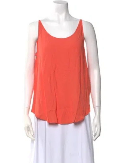 Pre-owned Ba&sh Scoop Neck Sleeveless Top In Orange