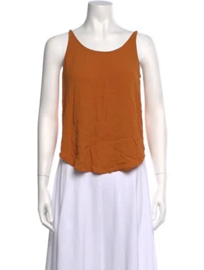 Pre-owned Ba&sh Scoop Neck Sleeveless Top In Orange