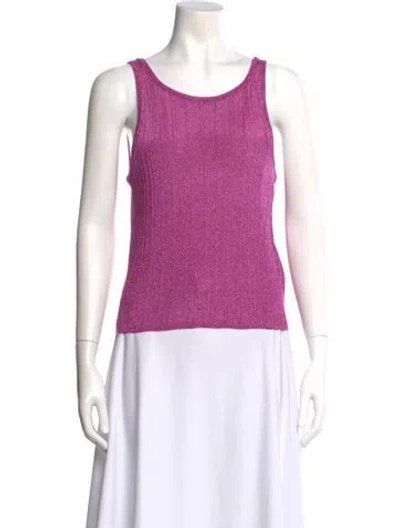Pre-owned Ba&sh Scoop Neck Sleeveless Top In Purple