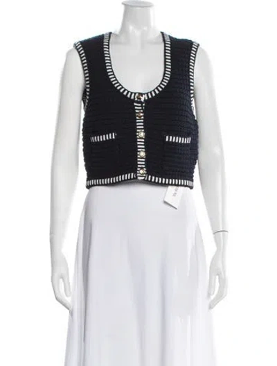 Pre-owned Ba&sh Scoop Neck Sleeveless Top W/ Tags In Blue