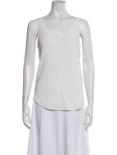 Pre-owned Ba&sh Scoop Neck Sleeveless Top W/ Tags In White