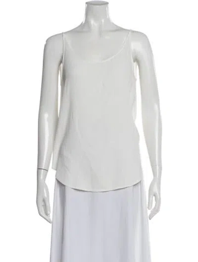 Pre-owned Ba&sh Scoop Neck Sleeveless Top In White