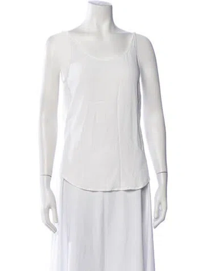 Pre-owned Ba&sh Scoop Neck Sleeveless Top In White