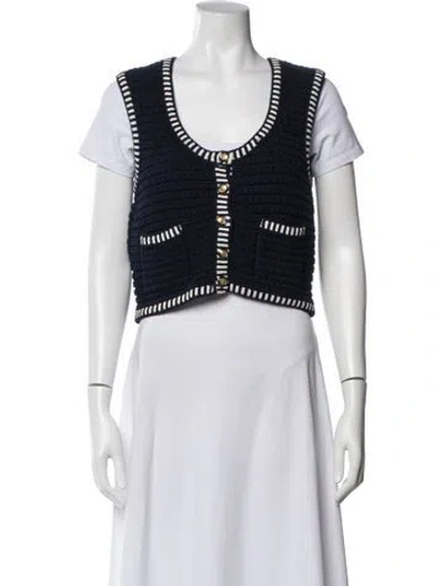 Pre-owned Ba&sh Scoop Neck Sweater In Blue