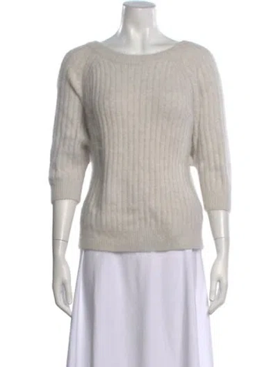 Pre-owned Ba&sh Scoop Neck Sweater In Gray