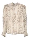 Ba&sh Shamy High-neck Blouse In Neutral