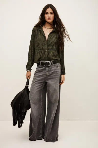 Ba&sh Shirt Collar Collar Shirt Riata For Women In Green