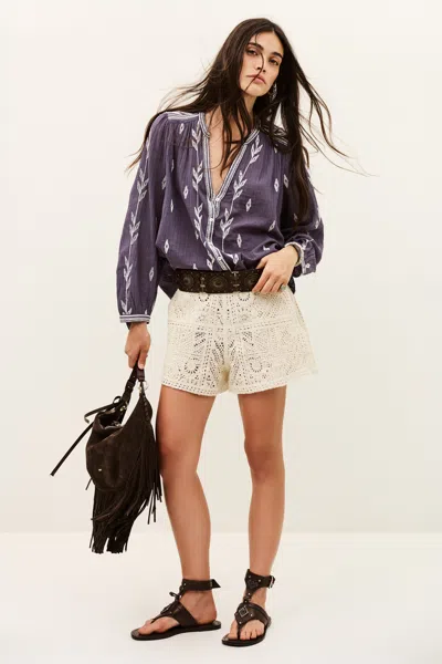 Ba&sh Shirt Fedora For Woman In Purple