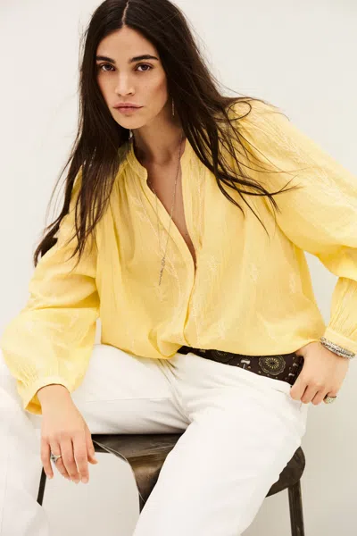 Ba&sh Shirt Fedora For Woman In Yellow
