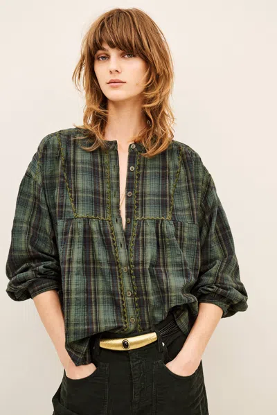 Ba&sh Sisi Check-pattern Shirt In Black