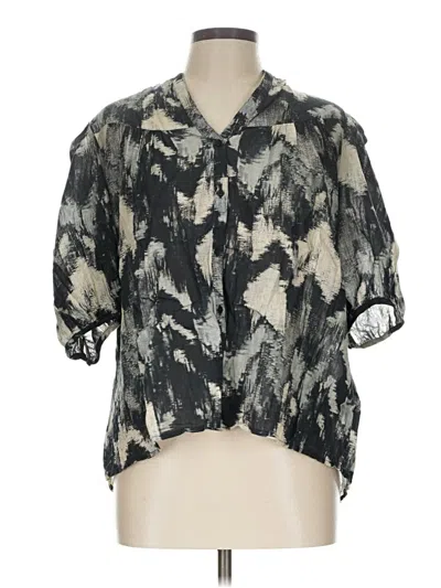 Pre-owned Ba&sh Short Sleeve Blouse In Black