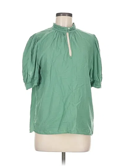 Pre-owned Ba&sh Short Sleeve Blouse In Green