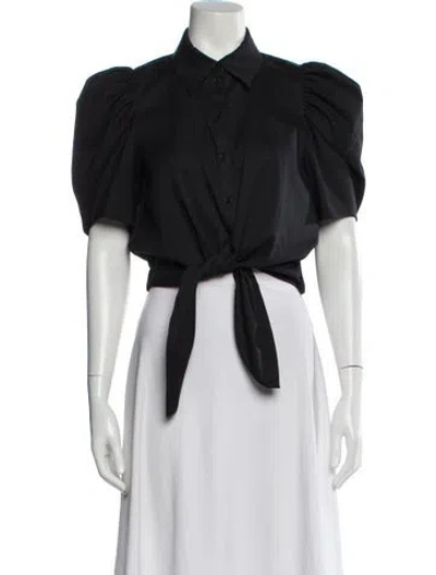 Pre-owned Ba&sh Short Sleeve Blouse In Multi