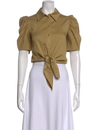 Pre-owned Ba&sh Short Sleeve Blouse In Neutral