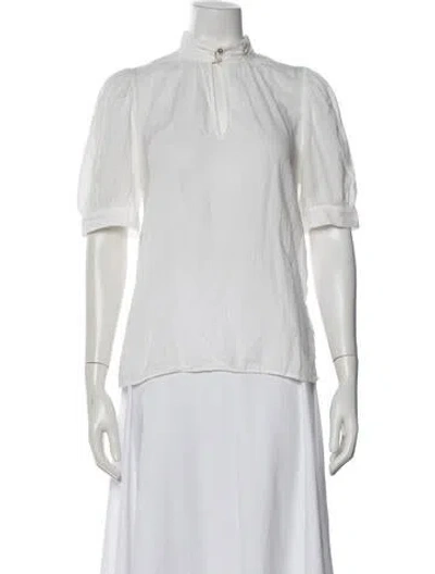 Pre-owned Ba&sh Short Sleeve Blouse In Neutral