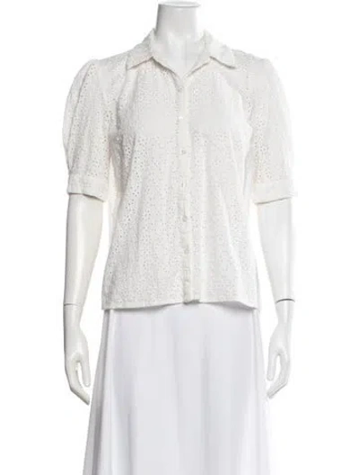 Pre-owned Ba&sh Short Sleeve Blouse In Neutrals