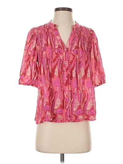 Pre-owned Ba&sh Short Sleeve Blouse In Pink