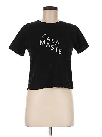 Pre-owned Ba&sh Short Sleeve T-shirt In Black