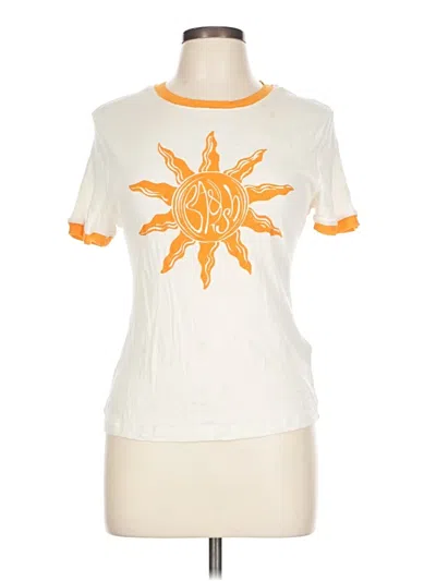 Pre-owned Ba&sh Short Sleeve T-shirt In White