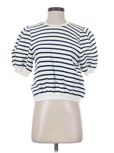 Pre-owned Ba&sh Short Sleeve Turtleneck In White