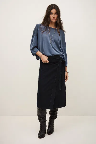 Ba&sh Short Sleeves Round Collar Braha Cardigan For Women In Blue