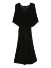 Ba&sh Sibony Pleated-panelled Dress In Black