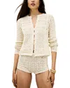 Ba&sh Ba & Sh Sidali Crocheted Cardigan In Neutral