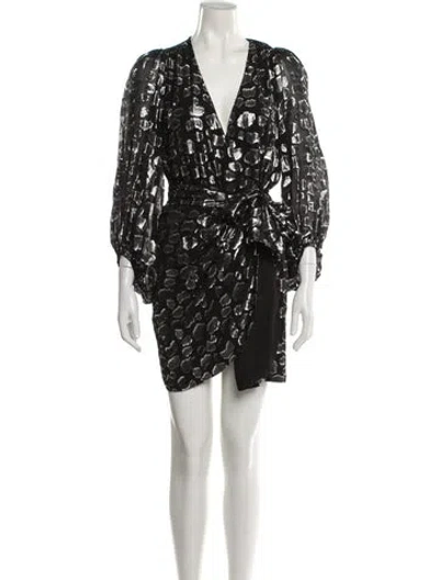 Pre-owned Ba&sh Silk Animal Print Blouse W/ Tags In Multi