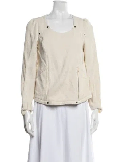 Pre-owned Ba&sh Silk Jacket In Neutrals