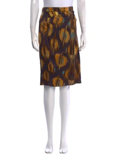 Pre-owned Ba&sh Silk Knee-length Skirt In Blue