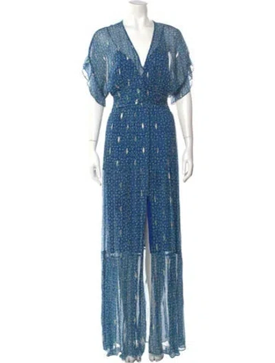 Pre-owned Ba&sh Silk Long Dress