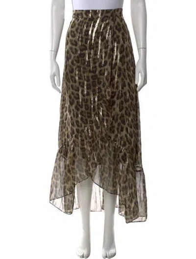 Pre-owned Ba&sh Silk Long Skirt W/ Tags