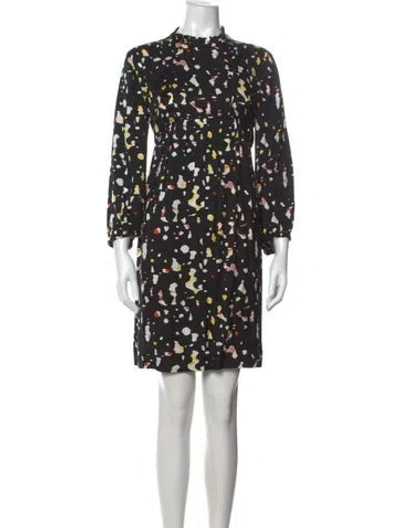 Pre-owned Ba&sh Silk Mini Dress In Black