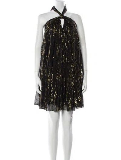Pre-owned Ba&sh Silk Mini Dress W/ Tags In Multi
