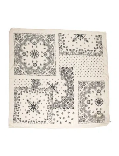 Pre-owned Ba&sh Silk Paisley Print Scarf