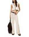 Ba&sh Ba & Sh Silvio Crochet Pants In Neutral